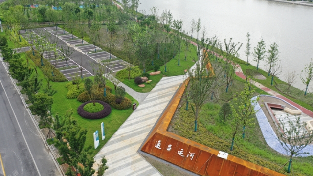 两岸居民共享生态福利 通吕运河(工农路以西)生态绿廊全线打通